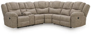 Pearce-Pike Birch 3-Piece Reclining Sectional with Console - PC69205S1