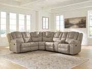 Pearce-Pike Birch 3-Piece Reclining Sectional with Console - PC69205S2