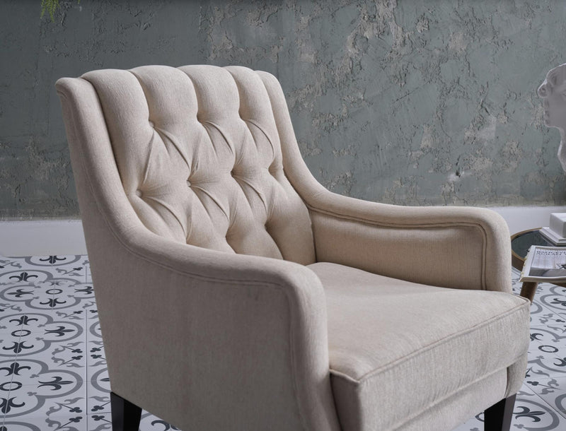 Pearle Accent Armchair (Pearle Cream) - Gate FurnitureLiving Room Chair