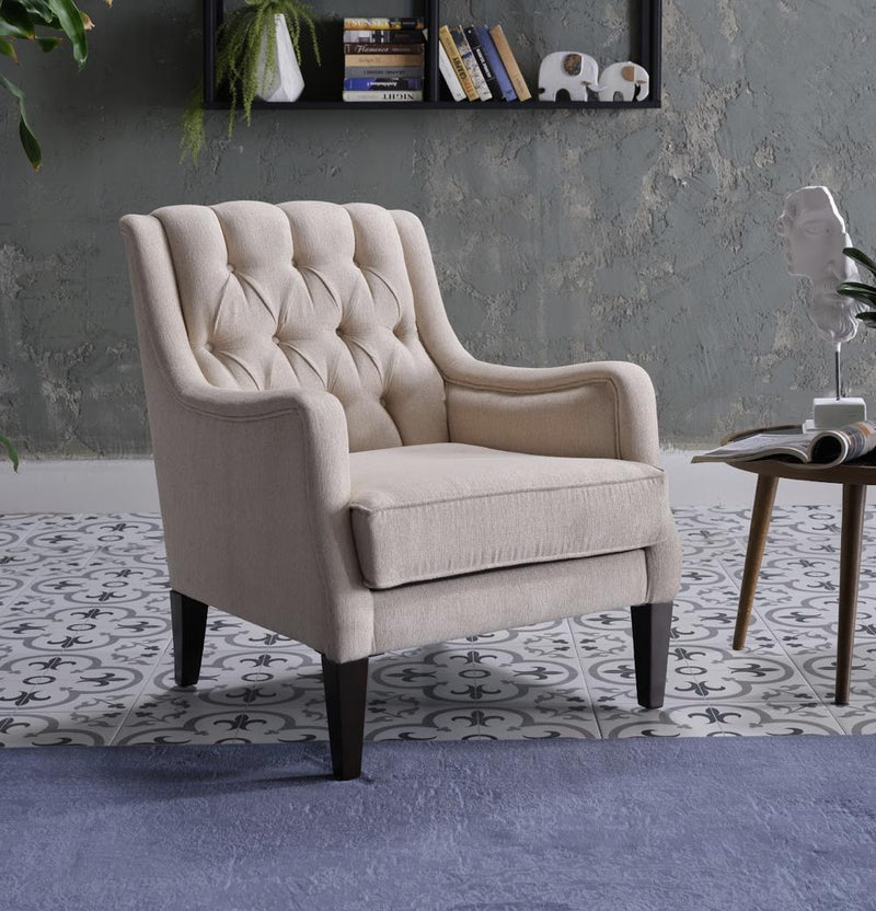 Pearle Accent Armchair (Pearle Cream) - Gate FurnitureLiving Room Chair