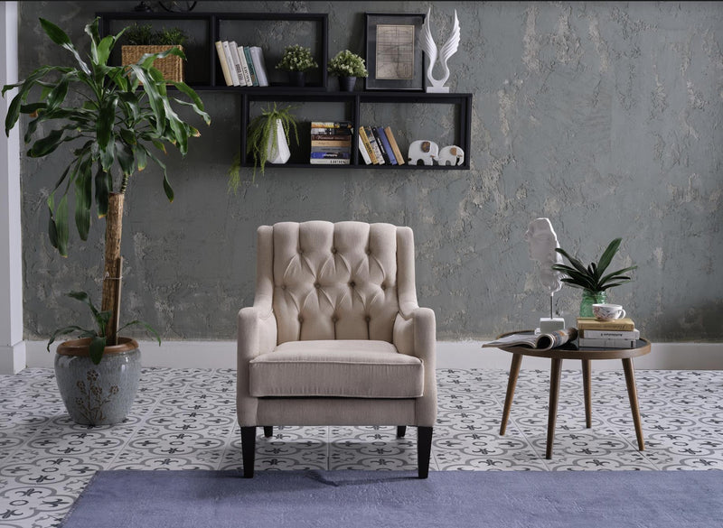 Pearle Accent Armchair (Pearle Cream) - Gate FurnitureLiving Room Chair