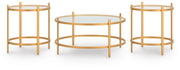 Pearlox Gold Table (Set of 3) - T173-13
