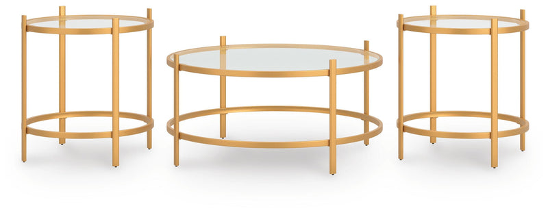Pearlox Gold Table (Set of 3) - T173-13