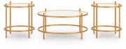 Pearlox Gold Table (Set of 3) - T173-13