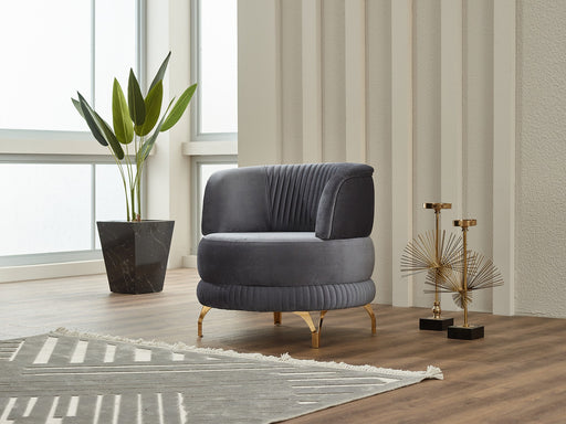Pedro Chair in Grey - 200-SIM-PED-VELVET412-B