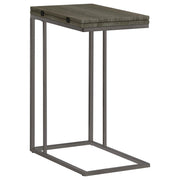 Pedro Expandable C-Shaped Sofa Side Table Weathered Grey - 902864