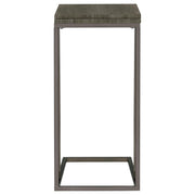 Pedro Expandable C-Shaped Sofa Side Table Weathered Grey - 902864