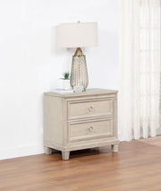 Pembroke 2-drawer Nightstand Bedside Table Washed Oak - 215922