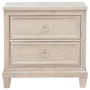 Pembroke 2-drawer Nightstand Bedside Table Washed Oak - 215922