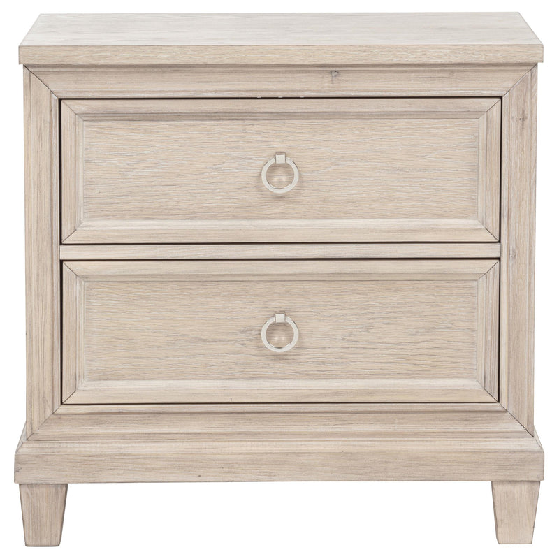 Pembroke 2-drawer Nightstand Bedside Table Washed Oak - 215922