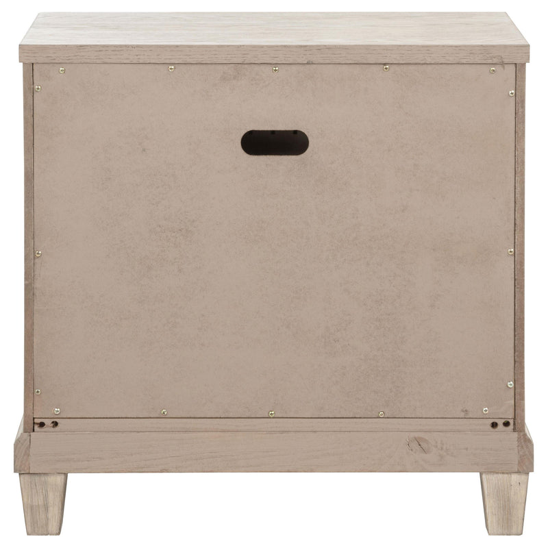 Pembroke 2-drawer Nightstand Bedside Table Washed Oak - 215922