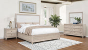Pembroke 4-piece California King Bedroom Set Washed Oak - 215921KW-S4