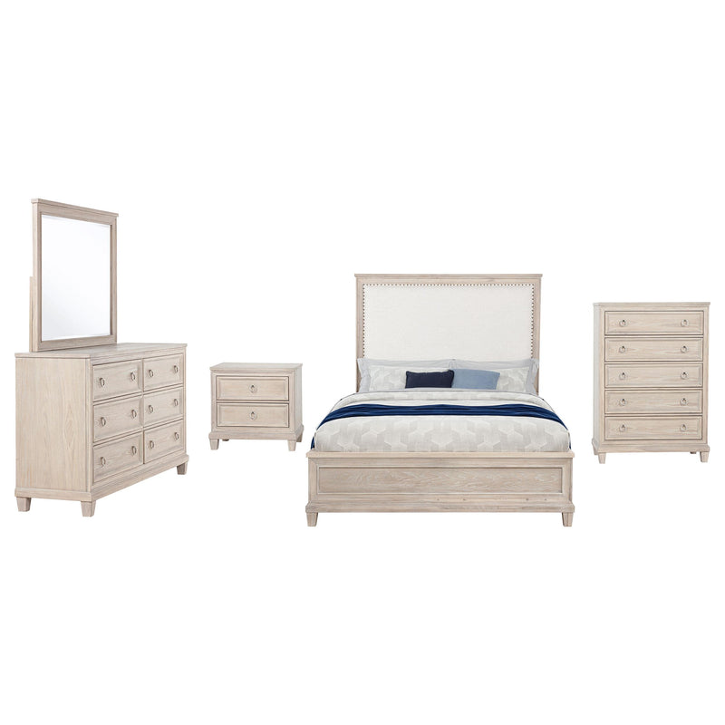 Pembroke 5-piece Queen Bedroom Set Washed Oak - 215921Q-S5