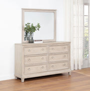 Pembroke 6-drawer Bedroom Dresser with Mirror Washed Oak - 215923M