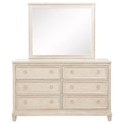 Pembroke 6-drawer Bedroom Dresser with Mirror Washed Oak - 215923M