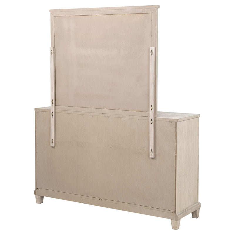 Pembroke 6-drawer Bedroom Dresser with Mirror Washed Oak - 215923M