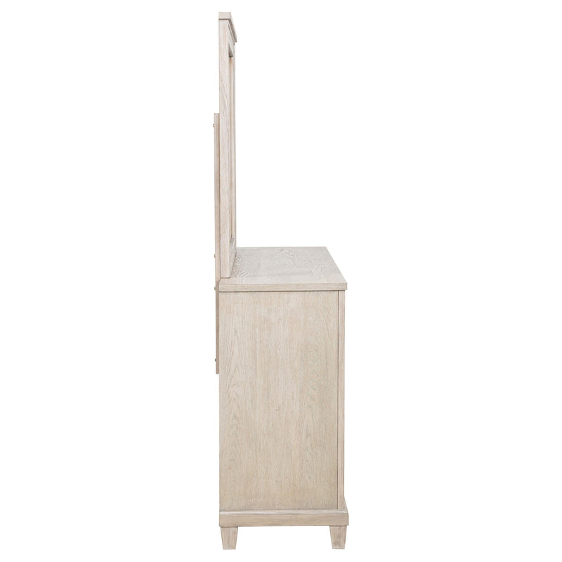 Pembroke 6-drawer Bedroom Dresser with Mirror Washed Oak - 215923M