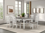 Pendola Rustic White Dining Table - FM3427WH-T