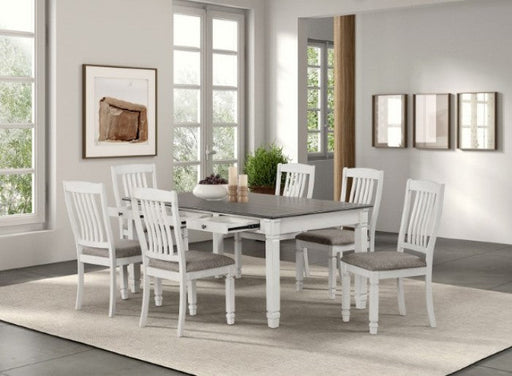 Pendola Rustic White Dining Table - FM3427WH-T