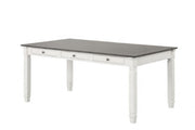 Pendola Rustic White Dining Table - FM3427WH-T