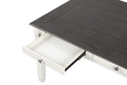 Pendola Rustic White Dining Table - FM3427WH-T