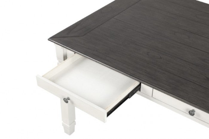Pendola Rustic White Dining Table - FM3427WH-T