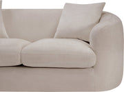 Penelope 66.5" Chenille Fabric Upholstered Upholstered Loveseat in Beige - 44073Beige-L