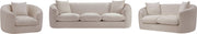 Penelope 66.5" Chenille Fabric Upholstered Upholstered Loveseat in Beige - 44073Beige-L