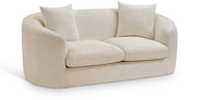 Penelope 66.5" Chenille Fabric Upholstered Upholstered Loveseat in Beige - 44073Beige-L