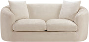 Penelope 66.5" Chenille Fabric Upholstered Upholstered Loveseat in Beige - 44073Beige-L