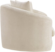 Penelope 66.5" Chenille Fabric Upholstered Upholstered Loveseat in Beige - 44073Beige-L