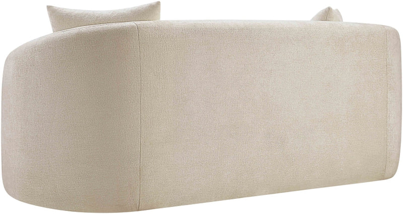 Penelope 66.5" Chenille Fabric Upholstered Upholstered Loveseat in Beige - 44073Beige-L