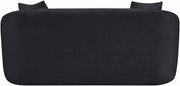 Penelope 66.5" Chenille Fabric Upholstered Upholstered Loveseat in Black - 44073Black-L