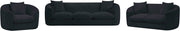 Penelope 66.5" Chenille Fabric Upholstered Upholstered Loveseat in Black - 44073Black-L