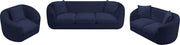 Penelope 66.5" Chenille Fabric Upholstered Upholstered Loveseat in Blue - 44073Navy-L