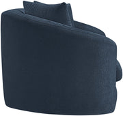 Penelope 66.5" Chenille Fabric Upholstered Upholstered Loveseat in Blue - 44073Navy-L