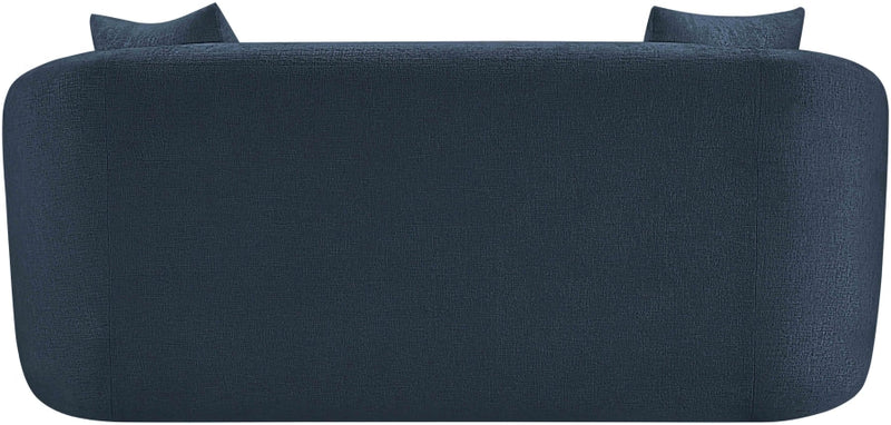 Penelope 66.5" Chenille Fabric Upholstered Upholstered Loveseat in Blue - 44073Navy-L