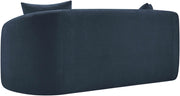 Penelope 66.5" Chenille Fabric Upholstered Upholstered Loveseat in Blue - 44073Navy-L