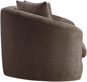 Penelope 66.5" Chenille Fabric Upholstered Upholstered Loveseat in Brown - 44073Brown-L