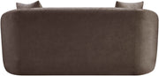 Penelope 66.5" Chenille Fabric Upholstered Upholstered Loveseat in Brown - 44073Brown-L