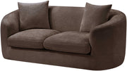 Penelope 66.5" Chenille Fabric Upholstered Upholstered Loveseat in Brown - 44073Brown-L