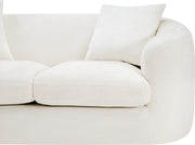 Penelope 66.5" Chenille Fabric Upholstered Upholstered Loveseat in Cream - 44073Cream-L