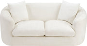 Penelope 66.5" Chenille Fabric Upholstered Upholstered Loveseat in Cream - 44073Cream-L