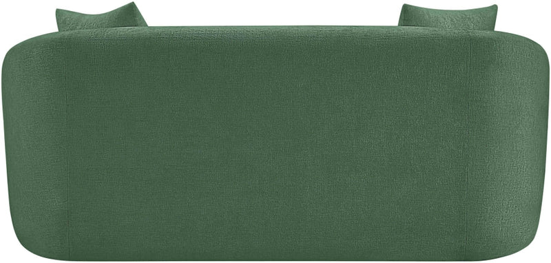 Penelope 66.5" Chenille Fabric Upholstered Upholstered Loveseat in Green - 44073Green-L