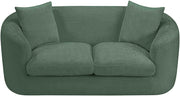 Penelope 66.5" Chenille Fabric Upholstered Upholstered Loveseat in Green - 44073Green-L