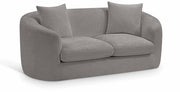 Penelope 66.5" Chenille Fabric Upholstered Upholstered Loveseat in Grey - 44073Grey-L