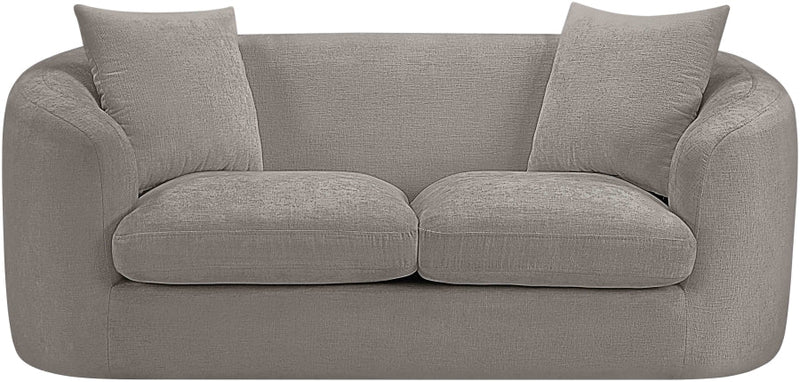 Penelope 66.5" Chenille Fabric Upholstered Upholstered Loveseat in Grey - 44073Grey-L