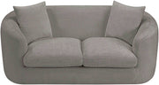 Penelope 66.5" Chenille Fabric Upholstered Upholstered Loveseat in Grey - 44073Grey-L