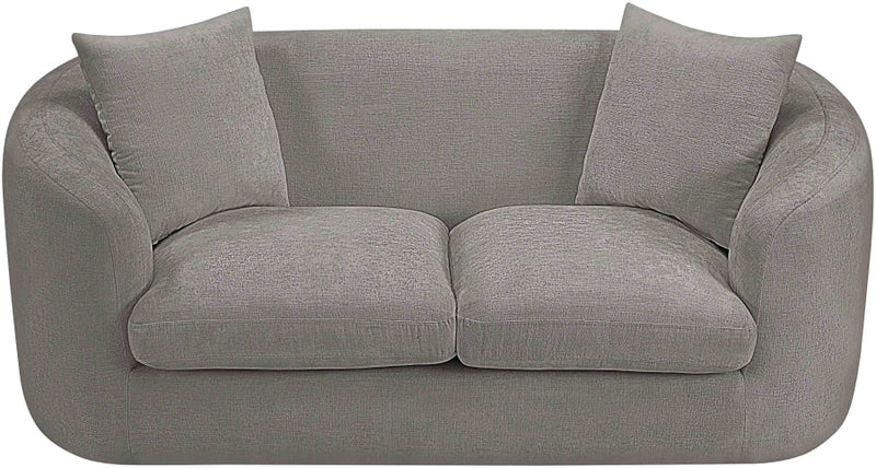 Penelope 66.5" Chenille Fabric Upholstered Upholstered Loveseat in Grey - 44073Grey-L