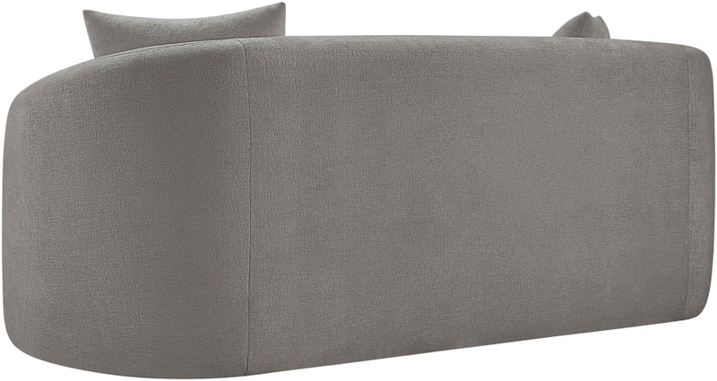 Penelope 66.5" Chenille Fabric Upholstered Upholstered Loveseat in Grey - 44073Grey-L